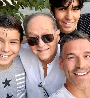 Carl Cibrian with his son and grandsons